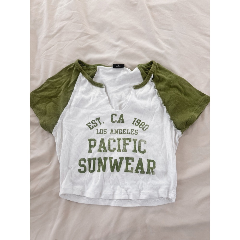 pacsun cropped baby tee
